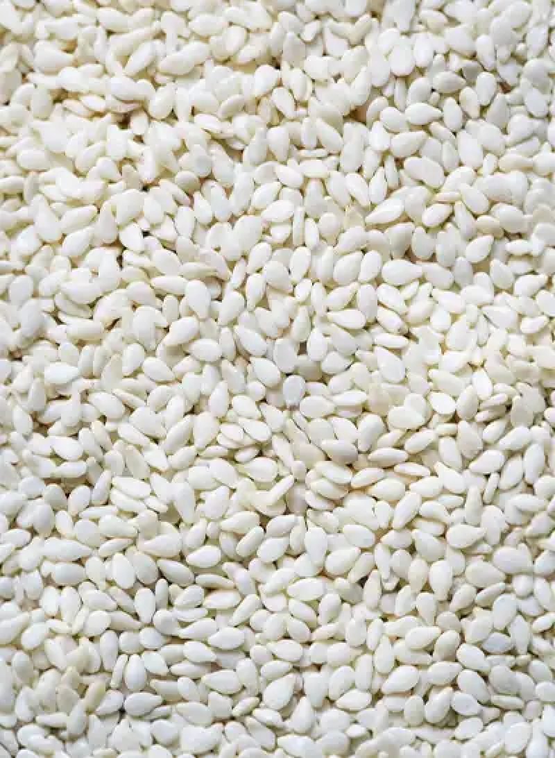 White Sesame Seeds, small, white and in their purest form